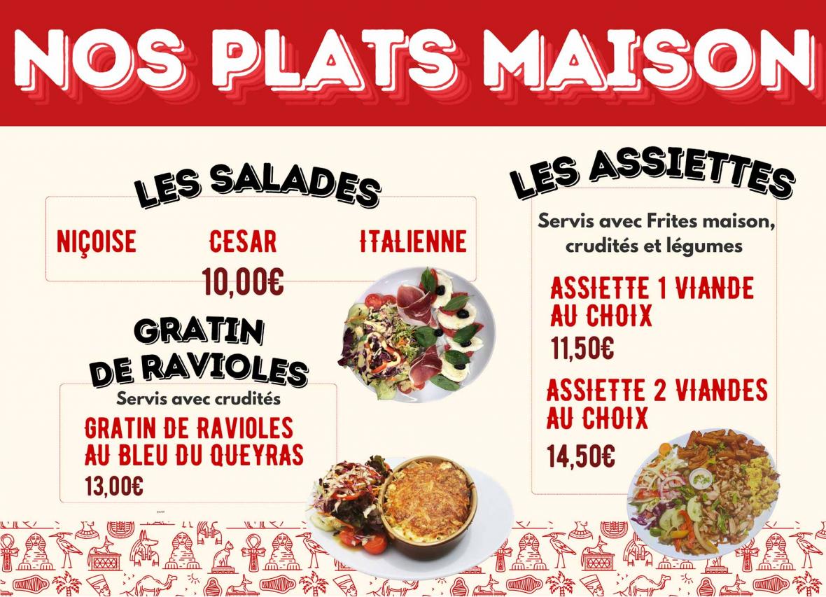 plats maison le pharaon